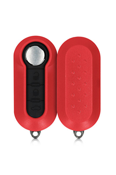 KWmobile Carcasă cheie pentru Fiat / Lancia - 3 butoane, plastic, roșu, 48232.09