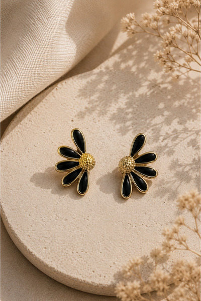 Jack Ferrero Gold Lumina Nail Earrings