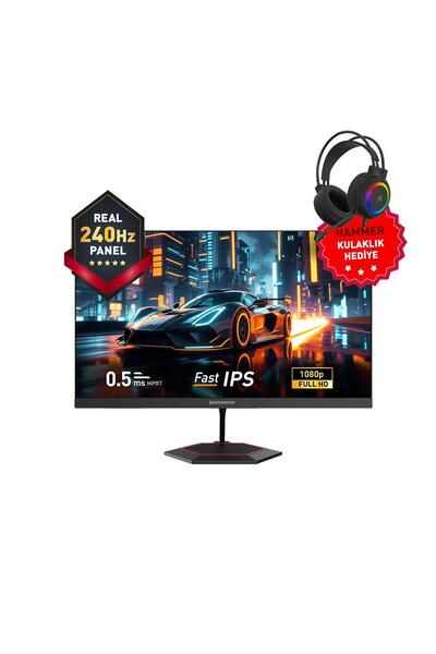 GAMEBOOSTER 27" GB-27F240FF-2 240Hz 0.5Ms Fast IPS FHD RGB Gaming Monitör