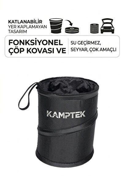 kamptek kamp teknolojisi سلة مهملات محمولة للكرفانات والتخييم بتصميم لا يشغل ...