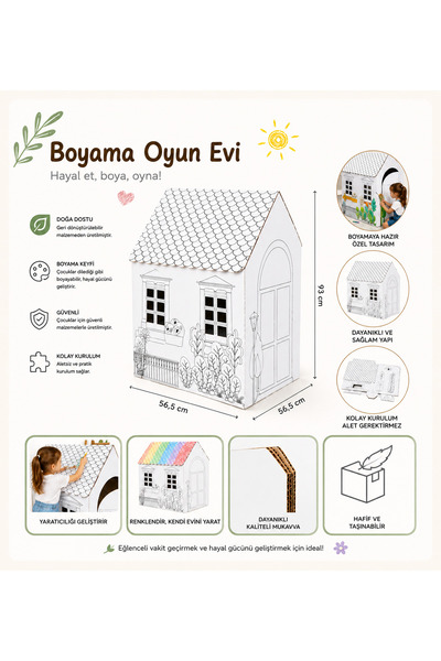PriGo Çocuk Oyun Ve Boyama Evi