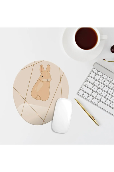 Özer Store Οβάλ ποντίκι με υποστήριξη καρπού Rabbit
