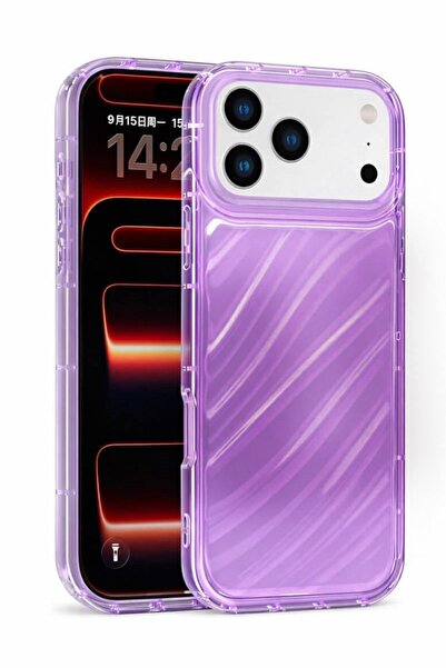 Vissona iPhone 17 Pro Max Uyumlu Telefon Kılıfı Kamera Çıkıntılı Kabartmalı P...
