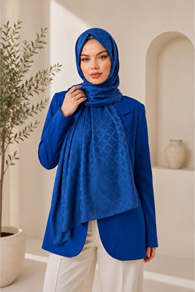 MİRSOY SCARF Lina Desen Kaymaz jakarlı Şal