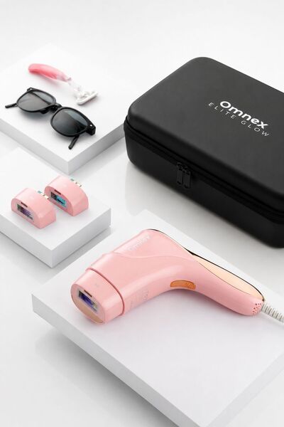Omnex EliteGlow IPL Lazer Epilasyon Cihazı Buz Başlıklı Akıllı Cilt Sensörlü ...
