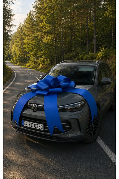 Hepsi Enteresan Car-Mounted Felt Bow, Gift Bow, Car Ribbon, Car Bow