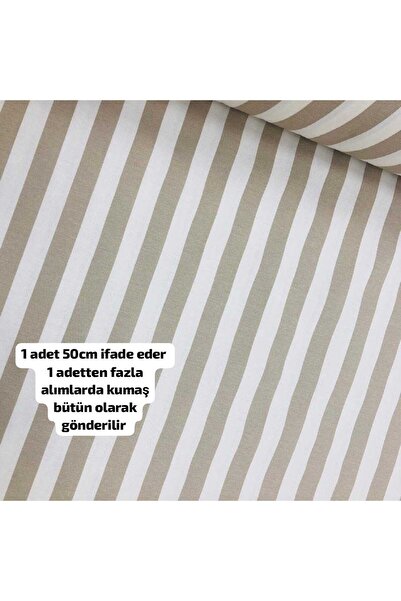 Home Duck Kumaş Su ve Leke itici özelliği vardır ( Bej cizgili 50 x 180 )