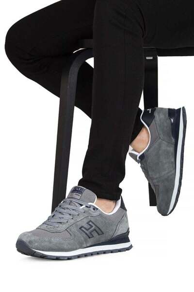 Hammer Jack Gri Peru Büyük Numara (46-47-48) Erkek Kadın Unisex Sneaker Günlük Spor Ayakkabı