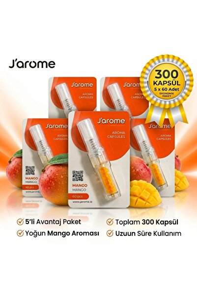Jarome 5 Adet - Mentol Topu Mango Aroma Kapsülleri - Fransız