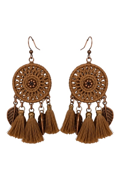 Store Diva Charm Tassel Authentic Earrings