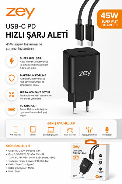 Samsung Galaxy A36 UYUMLU Şarj Aleti Süper Hızlı Şarj ve Kablosu 45W