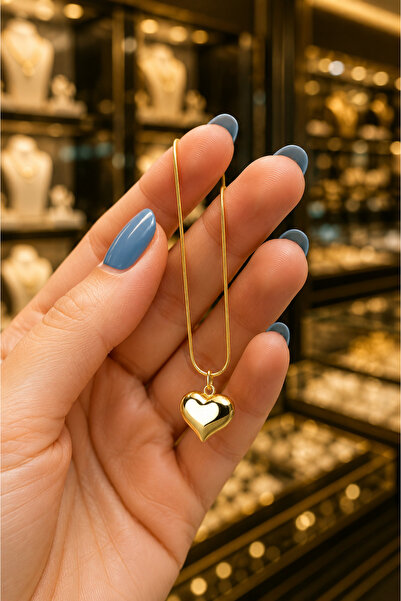 CAXBERN Steel heart necklace