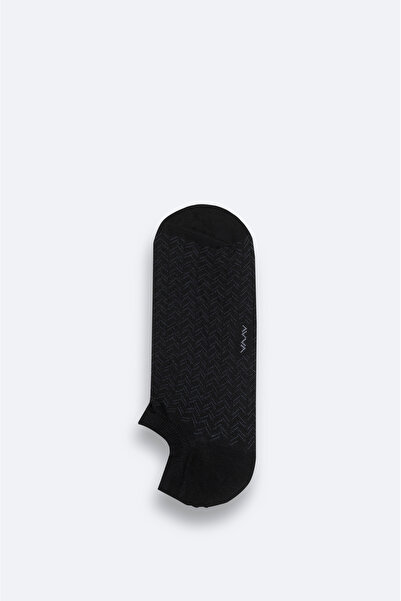 Avva Erkek Siyah Bambu Sneaker Çorap A51Y8503
