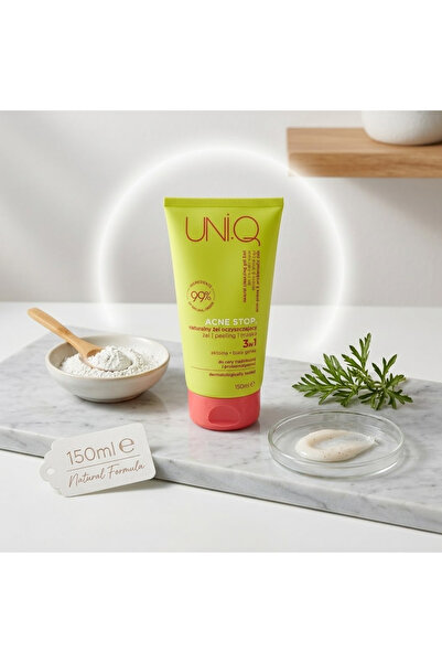 uniq UNLQ Acne Stop Naturally 3-in-1 Cleansing Gel (Gel, Peeling, Mask) 150ml