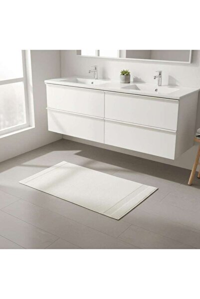 PAN HOME Ultra Luxe Turkish Anti Slip Bathmat 50x80cm-cream