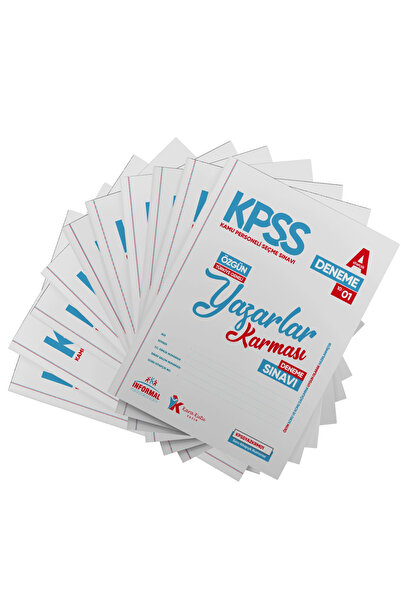 İnformal Yayınları 2026 Güncel KPSS Lisans-Önlisans-Ortaöğretim Yazarlar Karması 10lu Deneme Paketi GY-GK Çözümlü TG