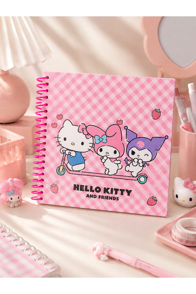 ASIAN Hello Kitty Spiralli Stickerli Not Defteri