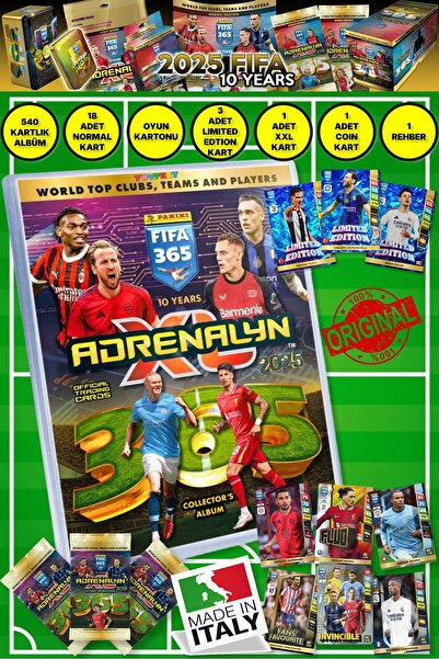 TOYFEST Panini Adrenalyn Fifa 365 - 2025 Tcg Mega Başlangıç Paketi Futbolcu K...