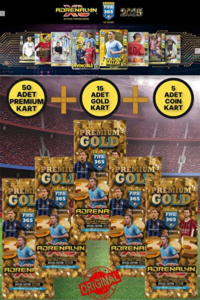 TOYFEST Panini Adrenalyn Fifa 365 - 2025 Premium Gold Card - Özel Futbolcu Ka...