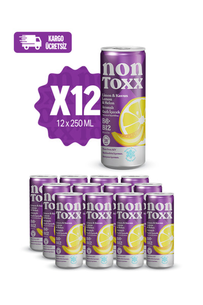 NON TOXX Nontoxx Limon & Kavun Aromalı Gazlı İçecek 250 ML