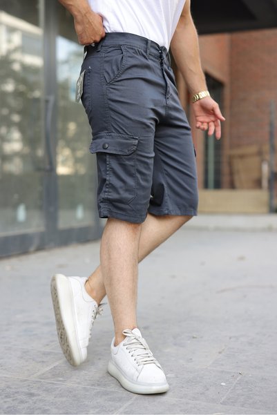 Quafash Men's Slim Fit Cargo Pocket Capri Shorts