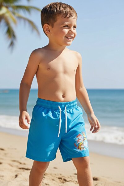 MİLAYS LİFE HOME COLLECTİON Băiat - Pantaloni scurți cu imprimeu PAW PETROLE,...