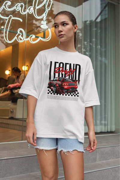 buzagi tasarım ürünleri Urban Oversize Unisex White T-Shirt