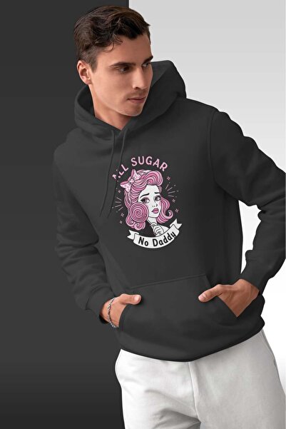 buzagi tasarım ürünleri All Sugar Oversize Hooded Unisex Sweatshirt