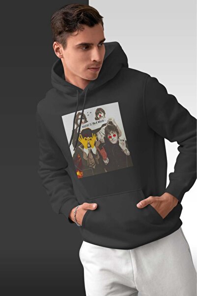 buzagi tasarım ürünleri The Beatles Oversize Hooded Unisex Sweatshirt