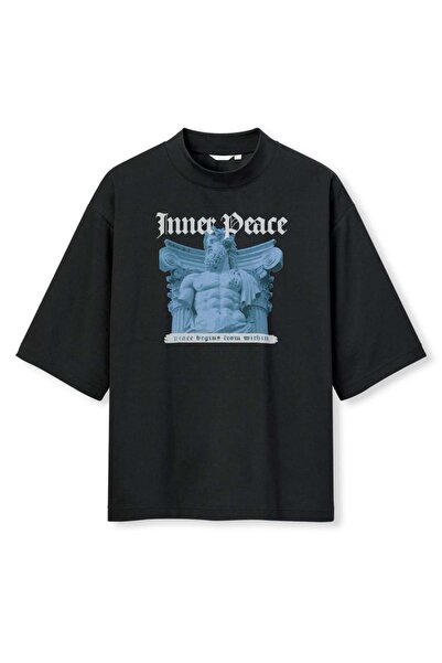 buzagi tasarım ürünleri Urban Streetwear Digital Print Oversize Black Unisex ...
