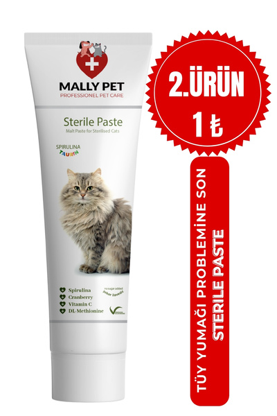 MALLY PET PROFESSIONEL PET CARE Kısır Kedilere Özel Bağışıklılık Destekleyici...