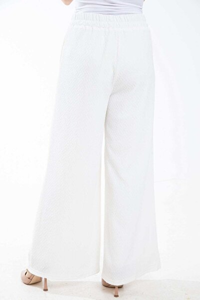 mica Women's Wide-Leg Printed High-Waisted Long Trousers