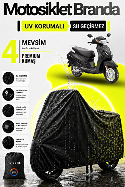 Motobros غطاء محرك الدراجة النارية من القماش المشمع، غطاء محرك هوندا أكتيفا إ...