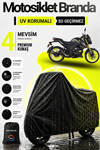 Motobros غطاء محرك الدراجة النارية من نوع Arora Ars 200 متوافق مع غطاء المحرك...