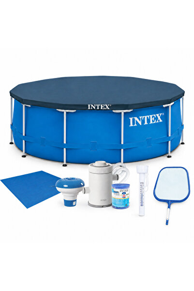 Intex Piscina Cadru Metalic , 305×76 Cm, 4.500 Litri, Cu Toate Accesoriile