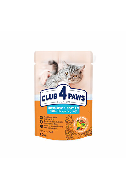 Club4Paws Club 4 Paws Hrană umedă premium pentru pisici Sensitivă, cu pui în ...