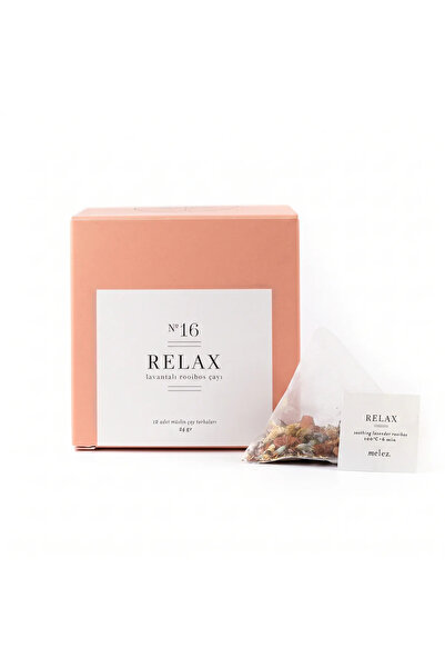 Melez Tea Relax 12'li Çay Poşeti Kutusu - Lavantalı Rooibos Bitki Çayı