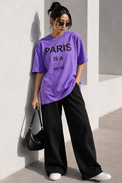 Madmext Lilac Paris Ženska majica sa printom MG1654