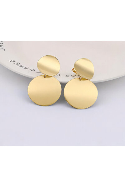 1PARÇAMAVİ Women's Earrings with Compression Clip - No Perforation