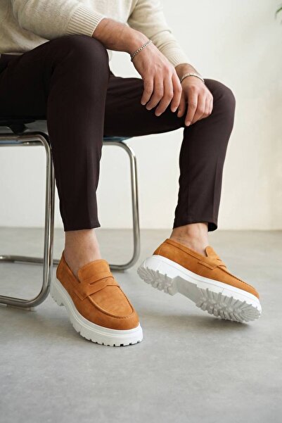 BESKAR KB X11 Kuback Tan Suede ležerne muške cipele