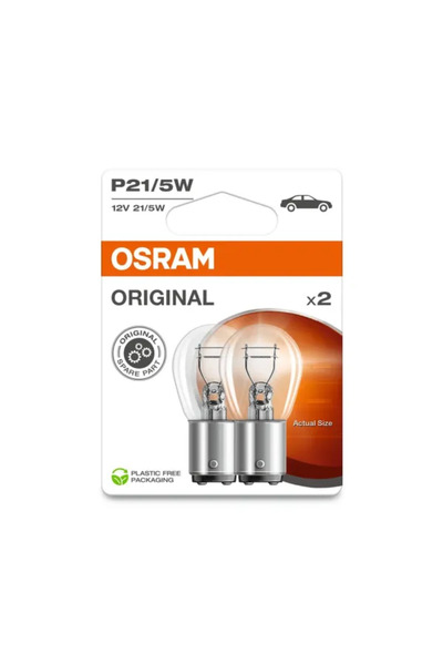 Osram Комплект от 2 оригинални автомобилни крушки P21/5W 5W 12V 7528-2BL