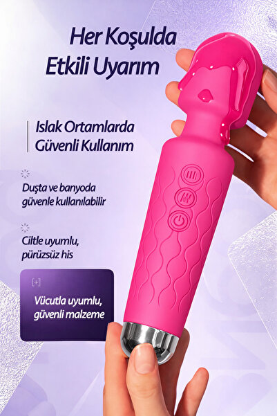 shkoder 20 titreşim modu Fonksiyonlu Mini magic wand Kagel Cihazı