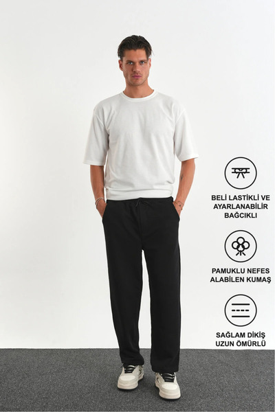 Redline Pantaloni de sport pentru bărbați, cu croiala normală, din țesătură m...