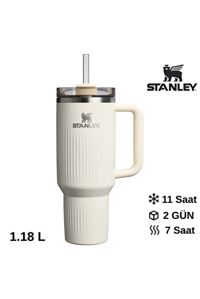 Stanley كويينشر ®   H2.0 كوب ترمس مضلع مع شفاطة، سعة 1.18 لتر، قارورة مع شفاط...