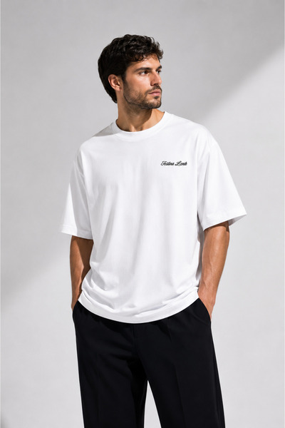 THE RULE Unisex Festina Lente με στάμπα Oversize 100% βαμβακερό μπλουζάκι με ...