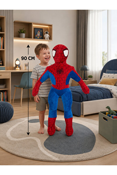 Toyzoy Toys Örümcek Adam Peluş Oyuncak 100 cm Dev Boy - Yumuşak & Oyun Arkadaşı