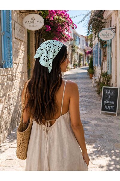 yes ticaret Retro Style Hand Knitted Bandana - Trendy Hair Accessory - Summer...