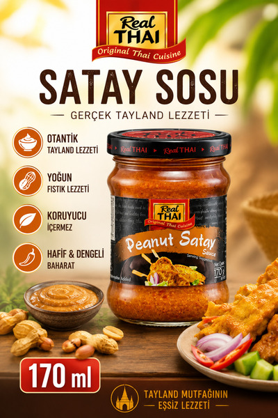Real Thai Satay Sosu 170 Ml