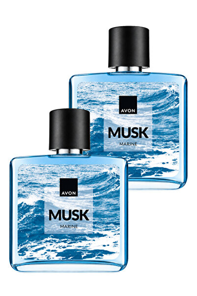 AVON Musk Marine Erkek Parfüm Edt 75 Ml. İkili Set