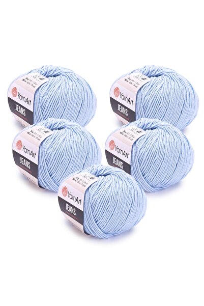 Yarnart Jeans 5'li Bebe Blue 75 Fir tricotat manual